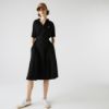 Picture of Women's Loose Fit V-neck Piqué Polo Dress