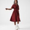 Picture of Women's Loose Fit V-neck Piqué Polo Dress