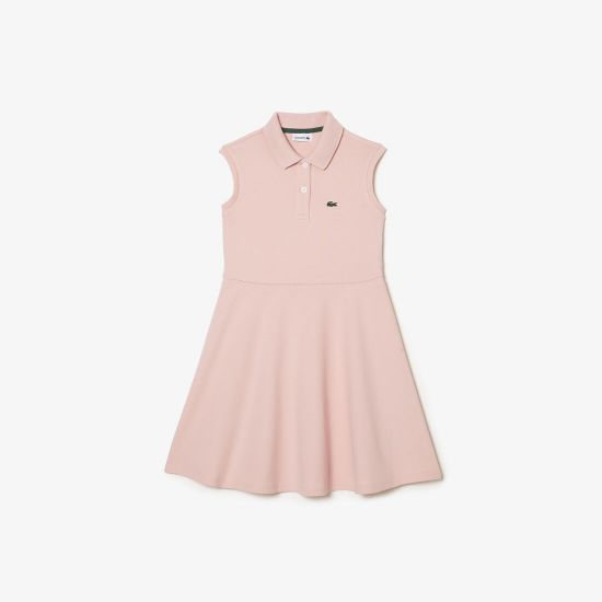Picture of Girls’ Lacoste Fit And Flare Stretch Piqué Polo Dress