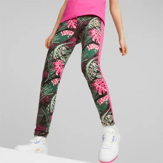 Picture of T7 Vacay Queen Big Kids' Printed Leggings