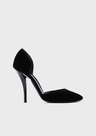 Picture of Velvet d’Orsay court shoes