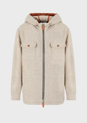 Picture of Hooded virgin wool blouson