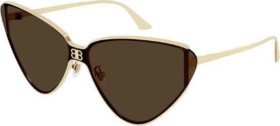 Picture of Balenciaga BB0191S Gold/Brown 99/1/145 women Sunglasses