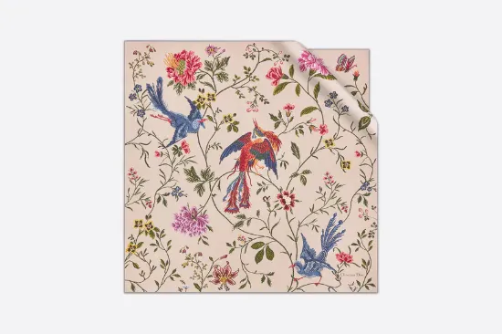 Picture of DIOR BIRDS 90 SQUARE SCARF
