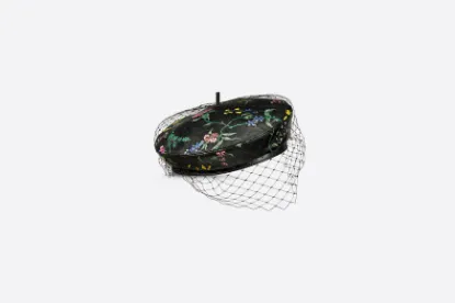 Picture of DIOR ARTY DIOR PETITES FLEURS BERET WITH VEIL