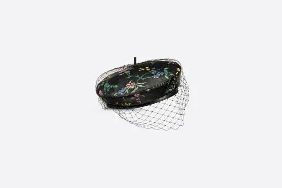 Picture of DIOR ARTY DIOR PETITES FLEURS BERET WITH VEIL