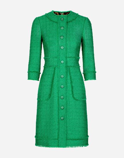 Picture of Raschel tweed midi dress