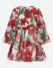 Picture of Poppy-print chiffon midi dress