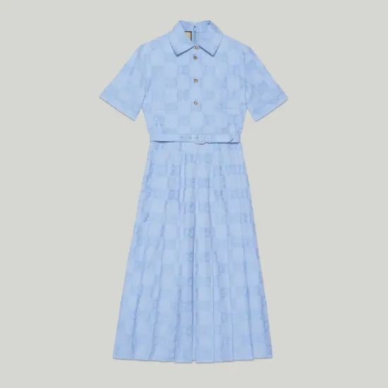 Picture of Cotton poplin midi dress