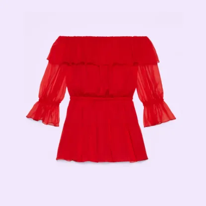 Picture of Silk chiffon dress