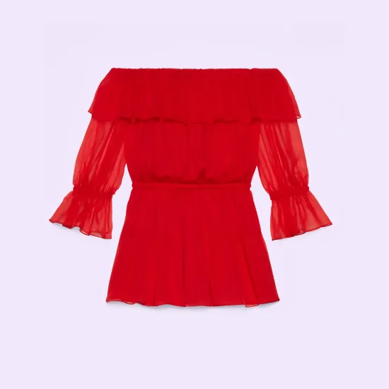 Picture of Silk chiffon dress