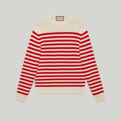 Picture of Striped cotton wool sweater