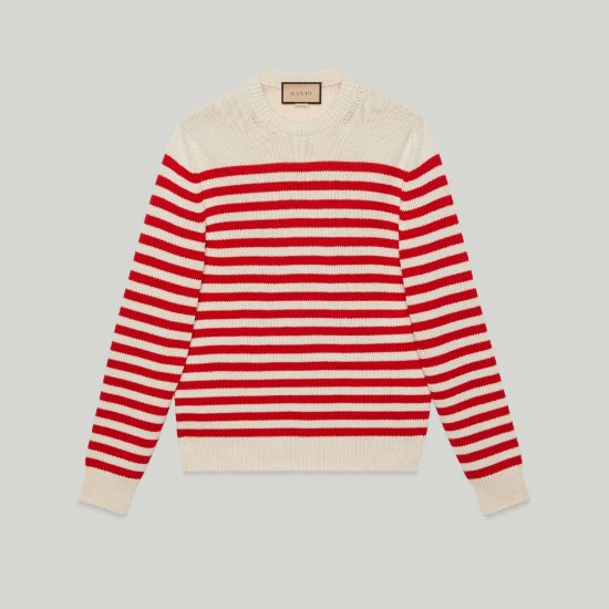 Picture of Striped cotton wool sweater