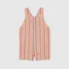 Picture of Baby striped Oxford cotton overall