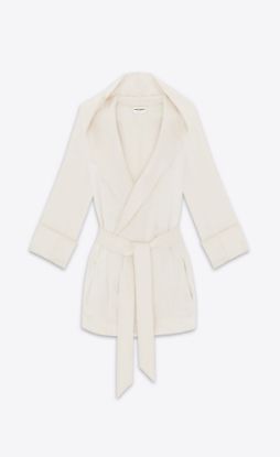 Picture of HOODED JACKET IN CREPE SATIN