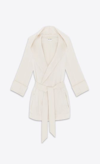 Picture of HOODED JACKET IN CREPE SATIN