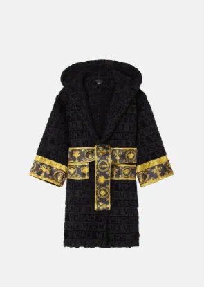Picture of VERSACE ALLOVER KIDS HOODIE BATHROBE