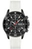 Picture of WHITE-SILICONE-STRAP CHRONOGRAPH WATCH WITH BLACK DIAL