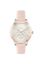 Picture of LEATHER-STRAP WATCH WITH GOLD-EFFECT BEZEL