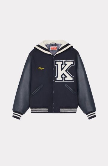 Picture of 'SAILOR VARSITY' WOOL AND LEATHER JACKET